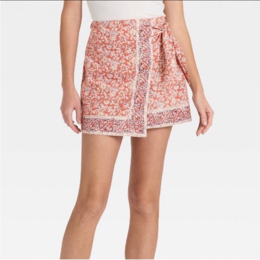 Universal Thread Mini Wrap Skirt